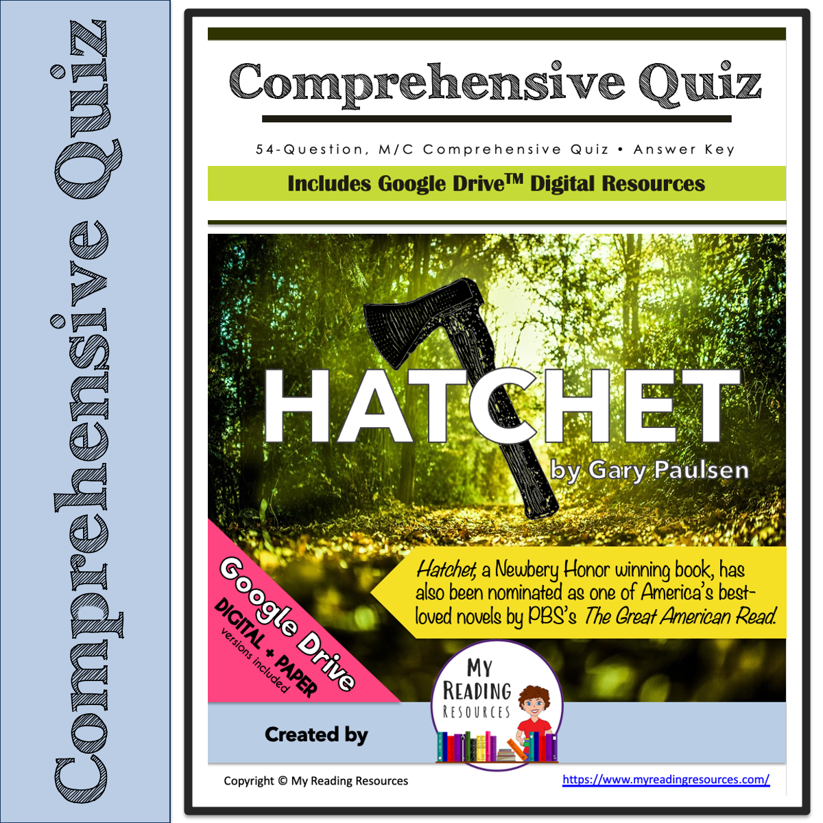 Hatchet Comprehensive Quiz My Reading Resources