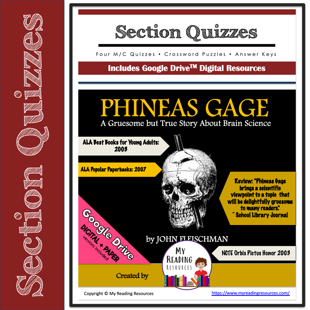 Gage　Puzzles　Resources　My　Reading　Phineas　Quizzes　Section　Crossword