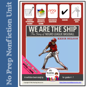 We Are the Ship nonfiction book study