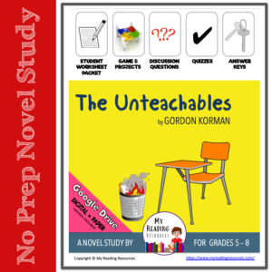 The Unteachables novel study