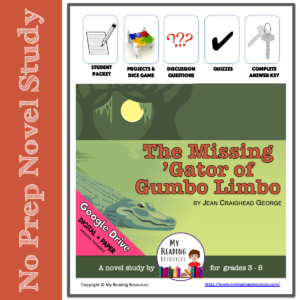 The Missing Gator of Gumbo Limbo Novel Study