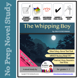 The Whipping Boy Novel Study